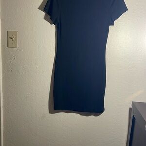 SHEIN black Flutter Sleeve Mini Dress